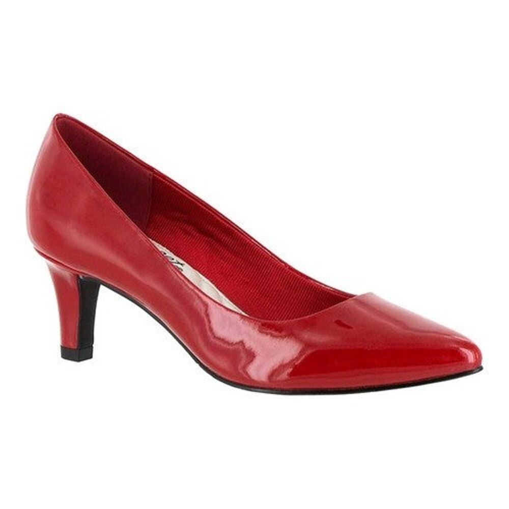 Women's Easy Street Pointe Pointed Toe Pumps - Red Patent - 9 - NIB